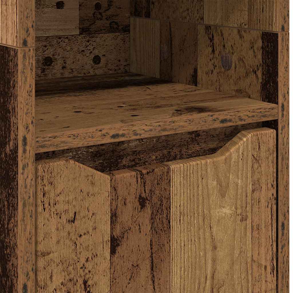 Badezimmerschrank Altholz 30,5 x 30 x 195 cm Holzwerkstoff