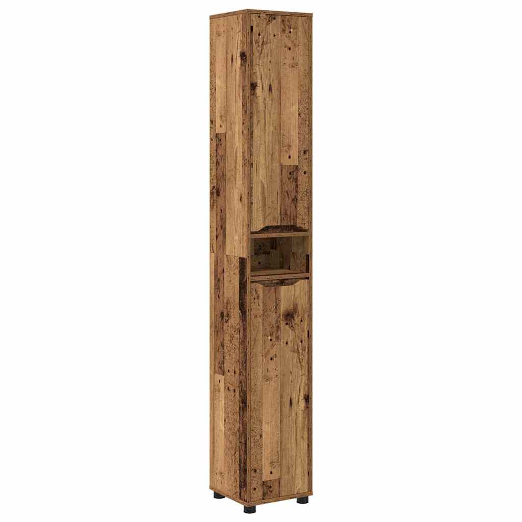 Badezimmerschrank Altholz 30,5 x 30 x 195 cm Holzwerkstoff