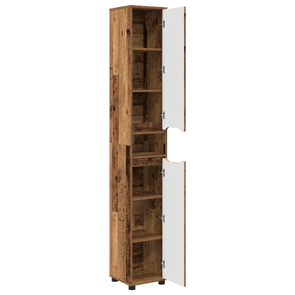 Badezimmerschrank Altholz 30,5 x 30 x 195 cm Holzwerkstoff