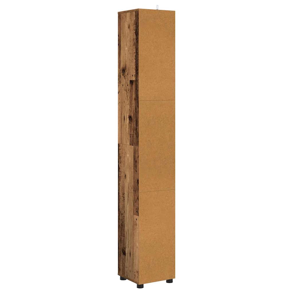 Badezimmerschrank Altholz 30,5 x 30 x 195 cm Holzwerkstoff