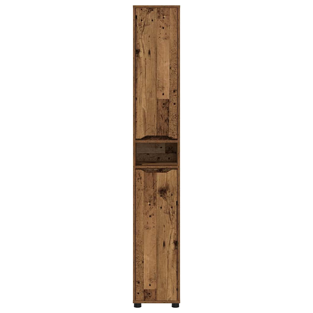 Badezimmerschrank Altholz 30,5 x 30 x 195 cm Holzwerkstoff