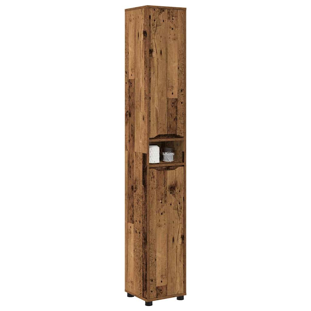 Badezimmerschrank Altholz 30,5 x 30 x 195 cm Holzwerkstoff