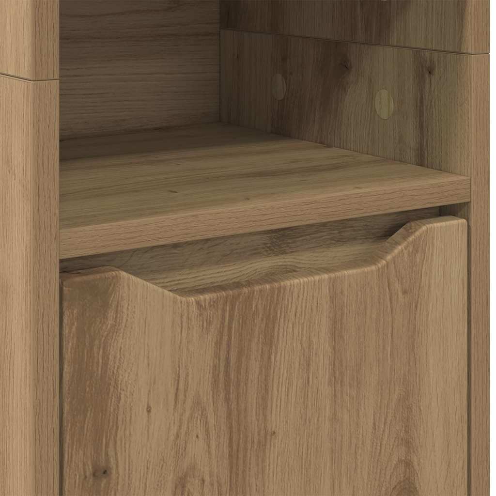 Badezimmerschrank mit Regal Artisan-Eiche 30,5 x 30 x 195 cm