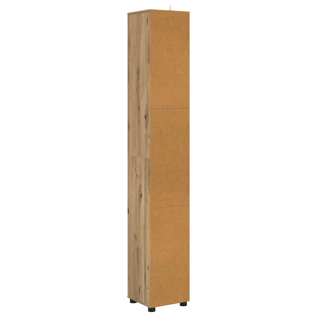 Badezimmerschrank mit Regal Artisan-Eiche 30,5 x 30 x 195 cm