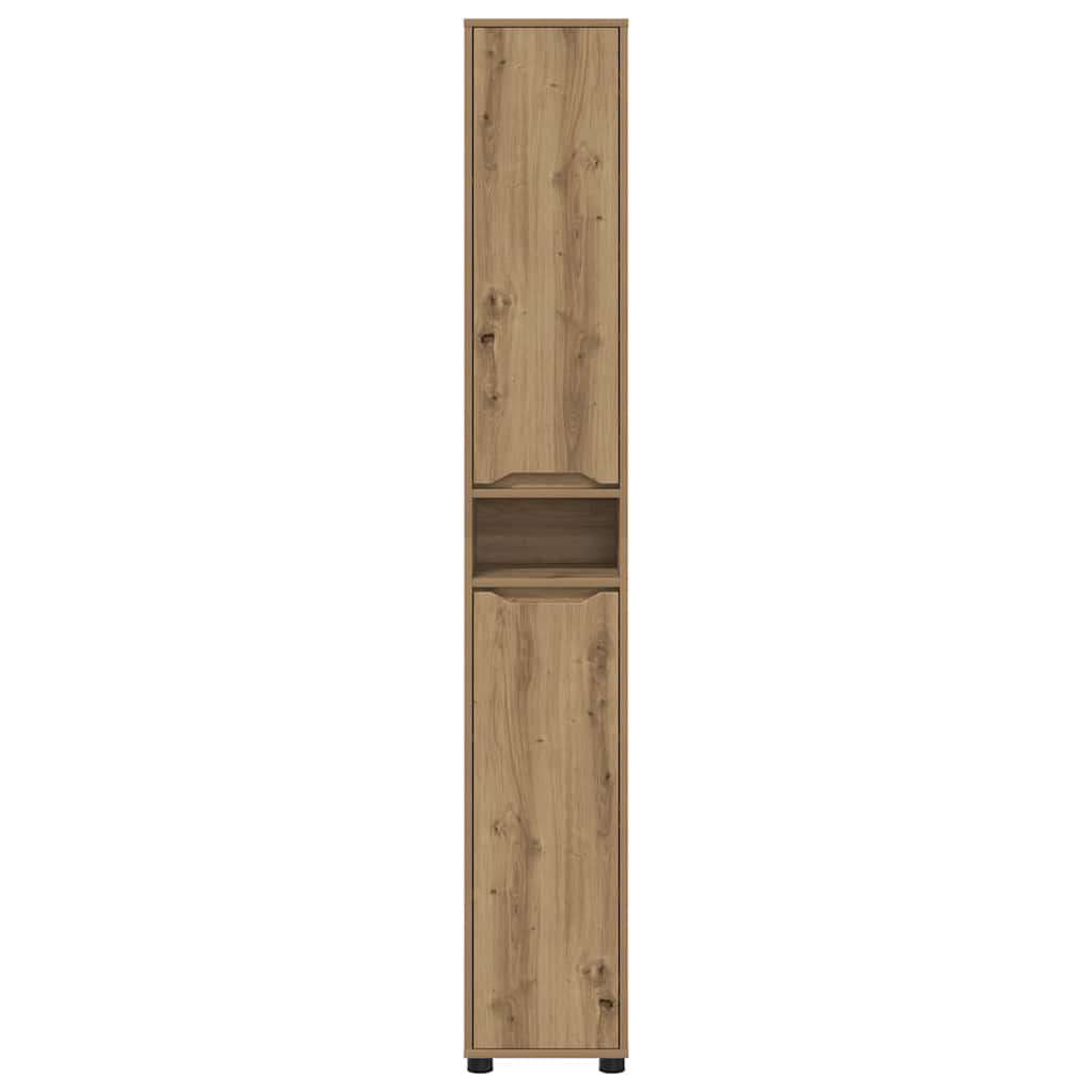 Badezimmerschrank mit Regal Artisan-Eiche 30,5 x 30 x 195 cm