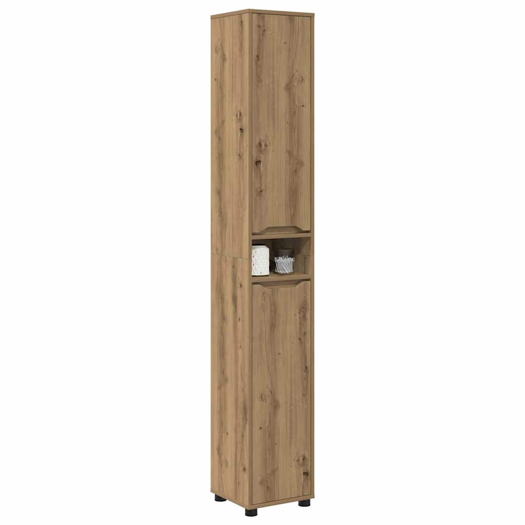 Badezimmerschrank mit Regal Artisan-Eiche 30,5 x 30 x 195 cm