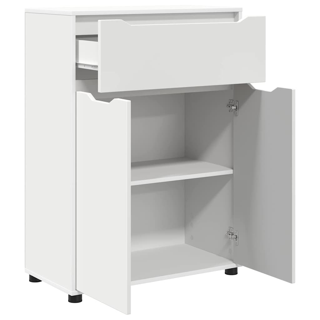 Badezimmerschrank Weiß 72,5 x 36,5 x 100 cm Holzwerkstoff