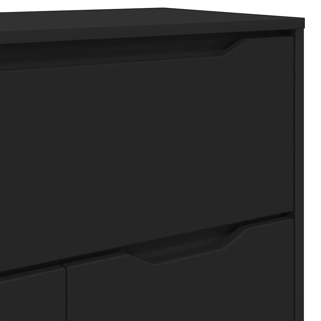 Badezimmerschrank Schwarz 72,5 x 36,5 x 100 cm Holzwerkstoff