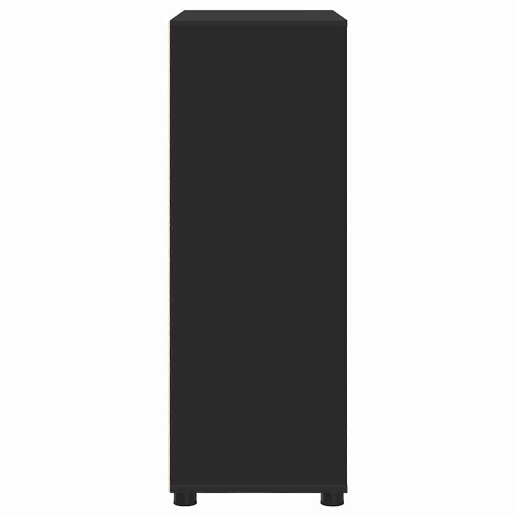 Badezimmerschrank Schwarz 72,5 x 36,5 x 100 cm Holzwerkstoff