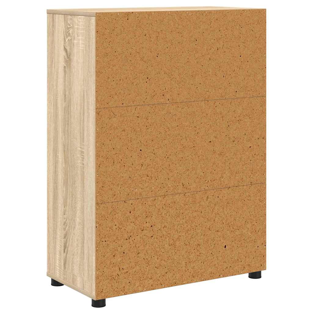 Badezimmerschrank mit Regal Sonoma-Eiche 72,5 x 36,5 x 100 cm