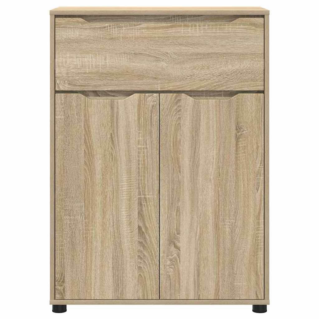 Badezimmerschrank mit Regal Sonoma-Eiche 72,5 x 36,5 x 100 cm
