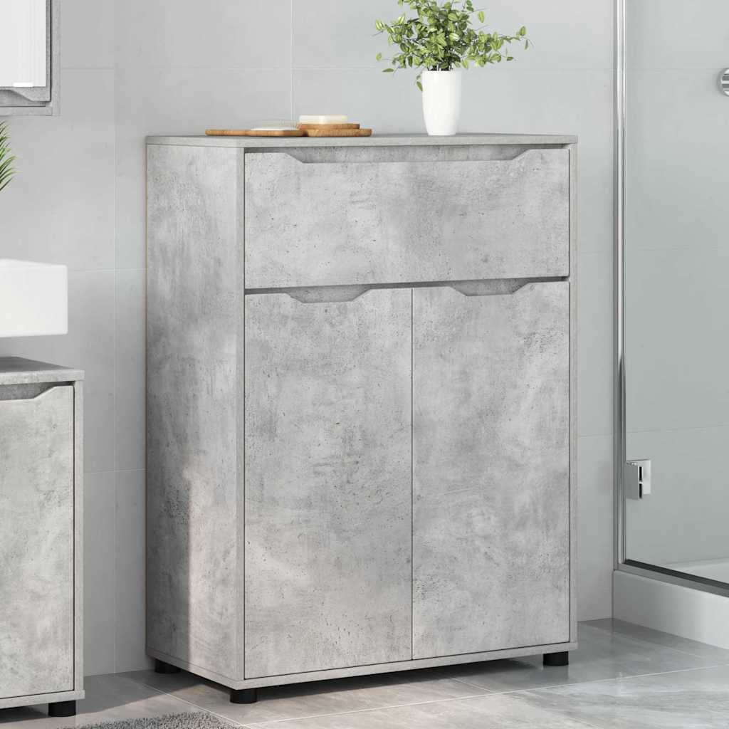 Badezimmerschrank Beton Grau 72,5 x 36,5 x 100 cm Holzwerkstoff