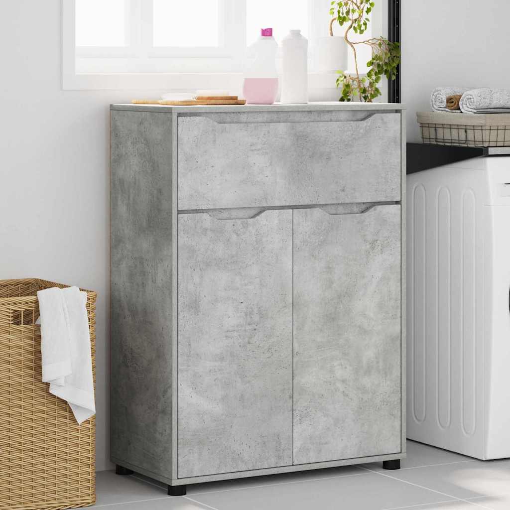 Badezimmerschrank Beton Grau 72,5 x 36,5 x 100 cm Holzwerkstoff