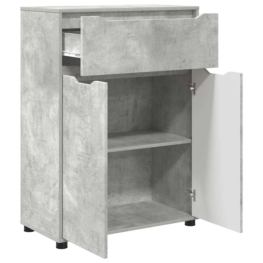 Badezimmerschrank Beton Grau 72,5 x 36,5 x 100 cm Holzwerkstoff