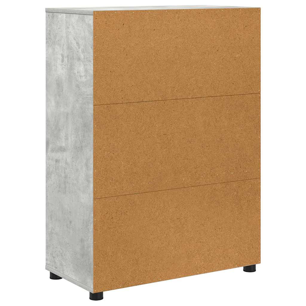 Badezimmerschrank Beton Grau 72,5 x 36,5 x 100 cm Holzwerkstoff
