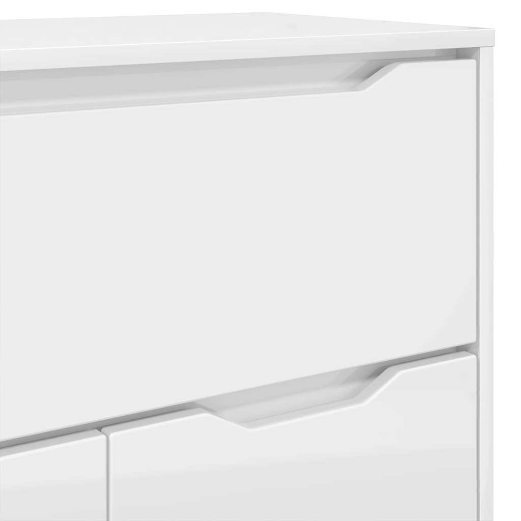 Badezimmerschrank mit Regal Hochglanz Weiß 72,5 x 36,5 x 100 cm