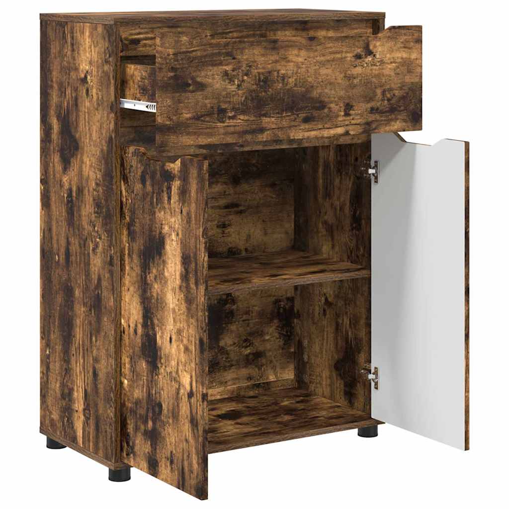 Badezimmerschrank Geräucherte Eiche 72,5 x 36,5 x 100 cm