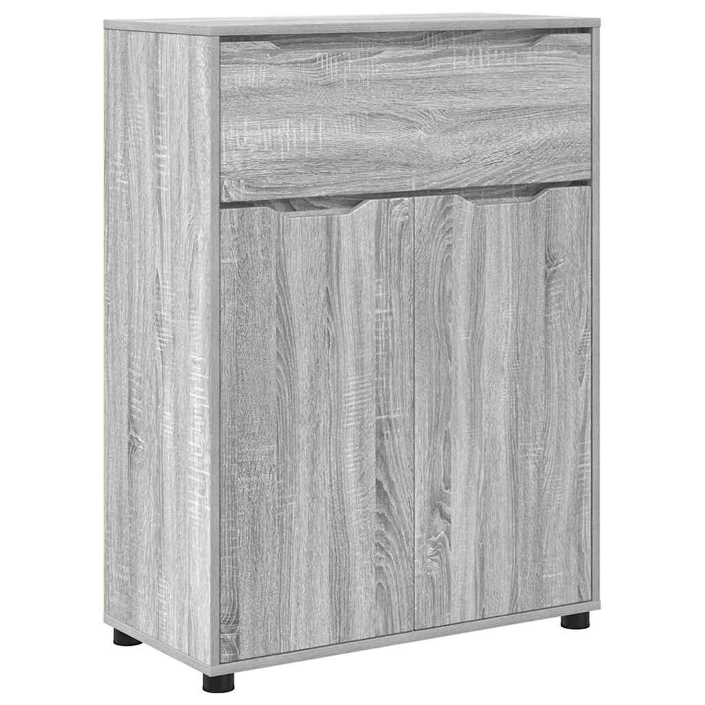 Badezimmerschrank mit Regal Graues Sonoma 72,5 x 36,5 x 100 cm
