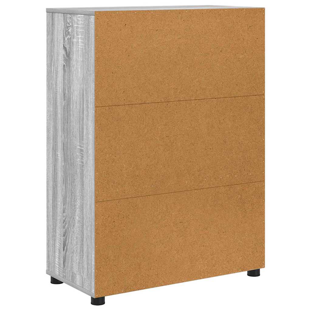 Badezimmerschrank mit Regal Graues Sonoma 72,5 x 36,5 x 100 cm