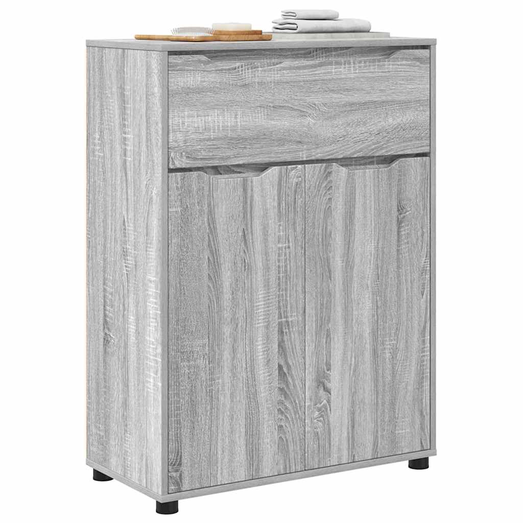 Badezimmerschrank mit Regal Graues Sonoma 72,5 x 36,5 x 100 cm