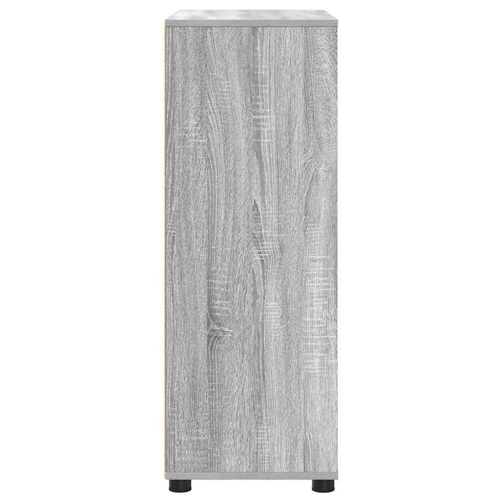Badezimmerschrank mit Regal Graues Sonoma 72,5 x 36,5 x 100 cm