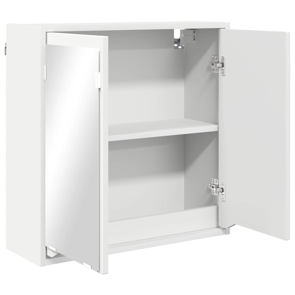 Badezimmerspiegelschrank Weiß 60 x 20 x 60 cm Holzwerkstoff