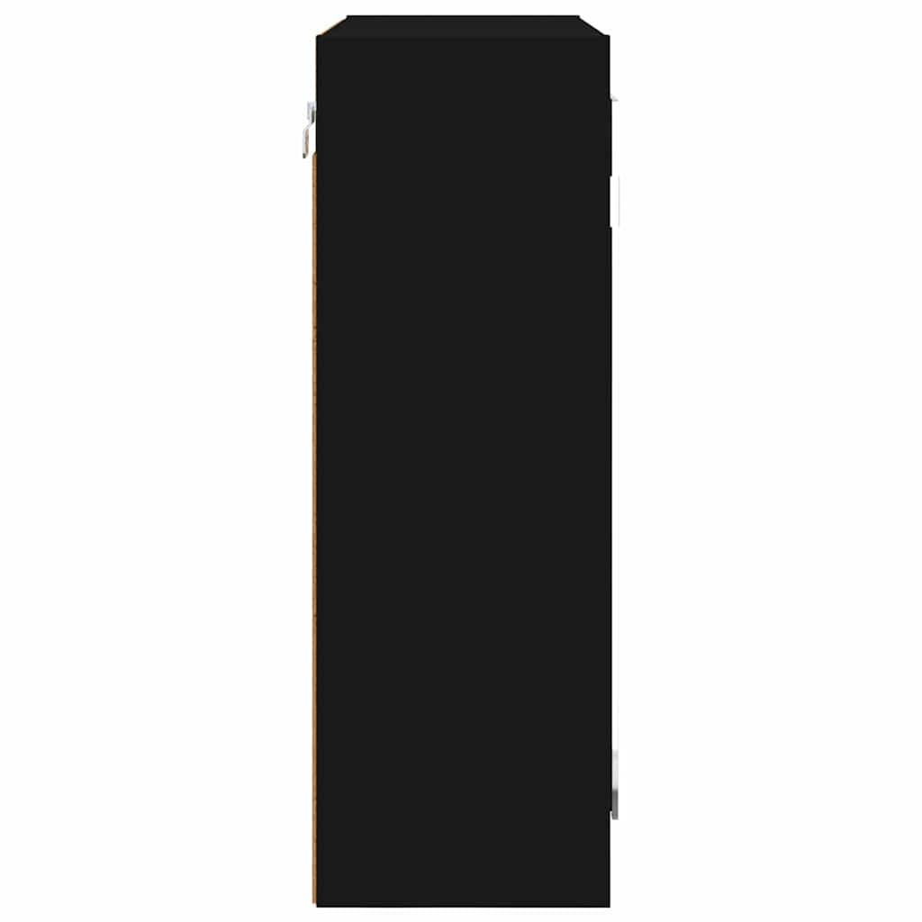 Badezimmerspiegelschrank Schwarz 60 x 20 x 60 cm Holzwerkstoff