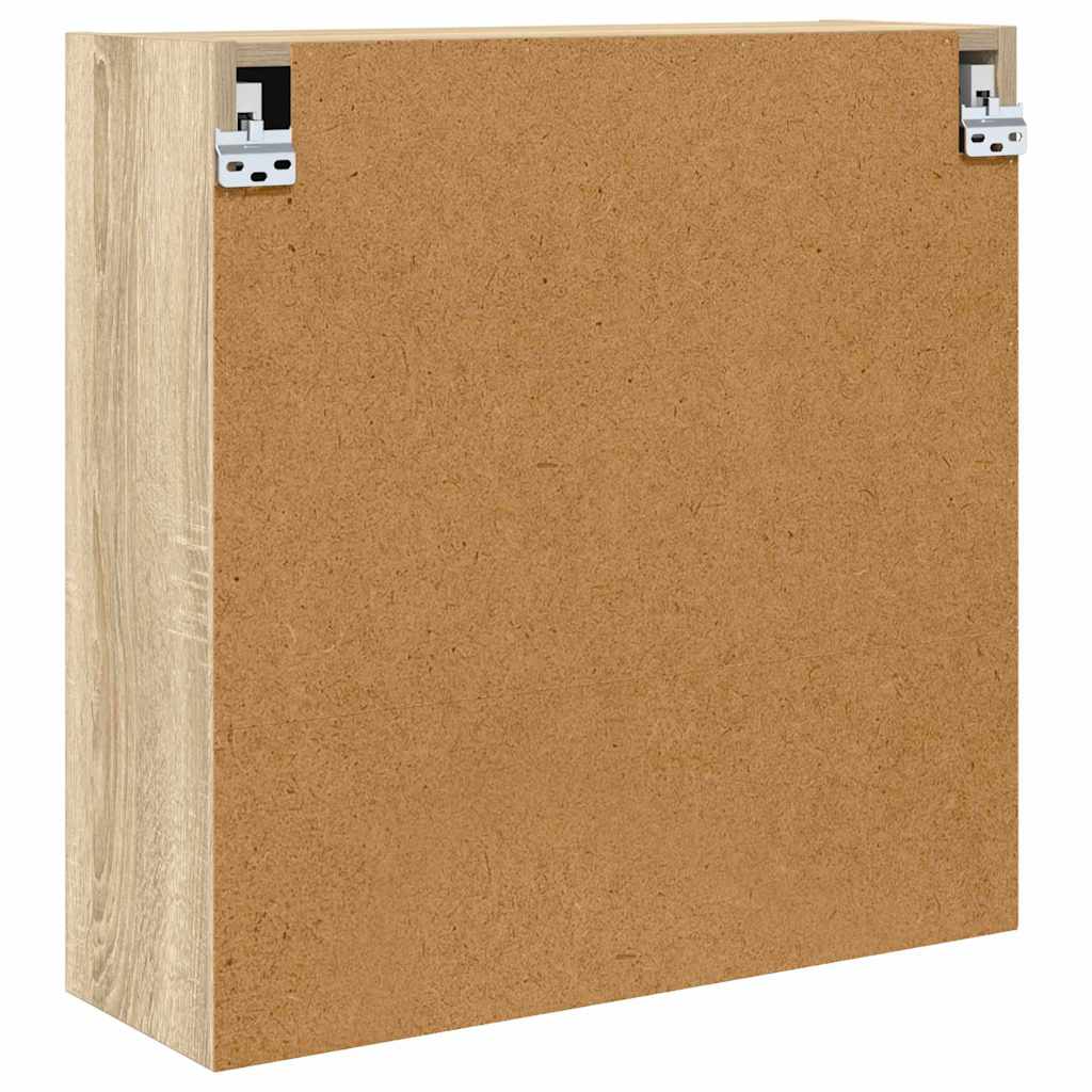Badezimmerspiegelschrank mit Regal Sonoma-Eiche 60 x 20 x 60 cm