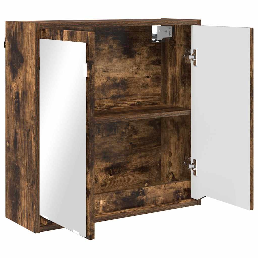 Badezimmerspiegelschrank Geräucherte Eiche 60 x 20 x 60 cm