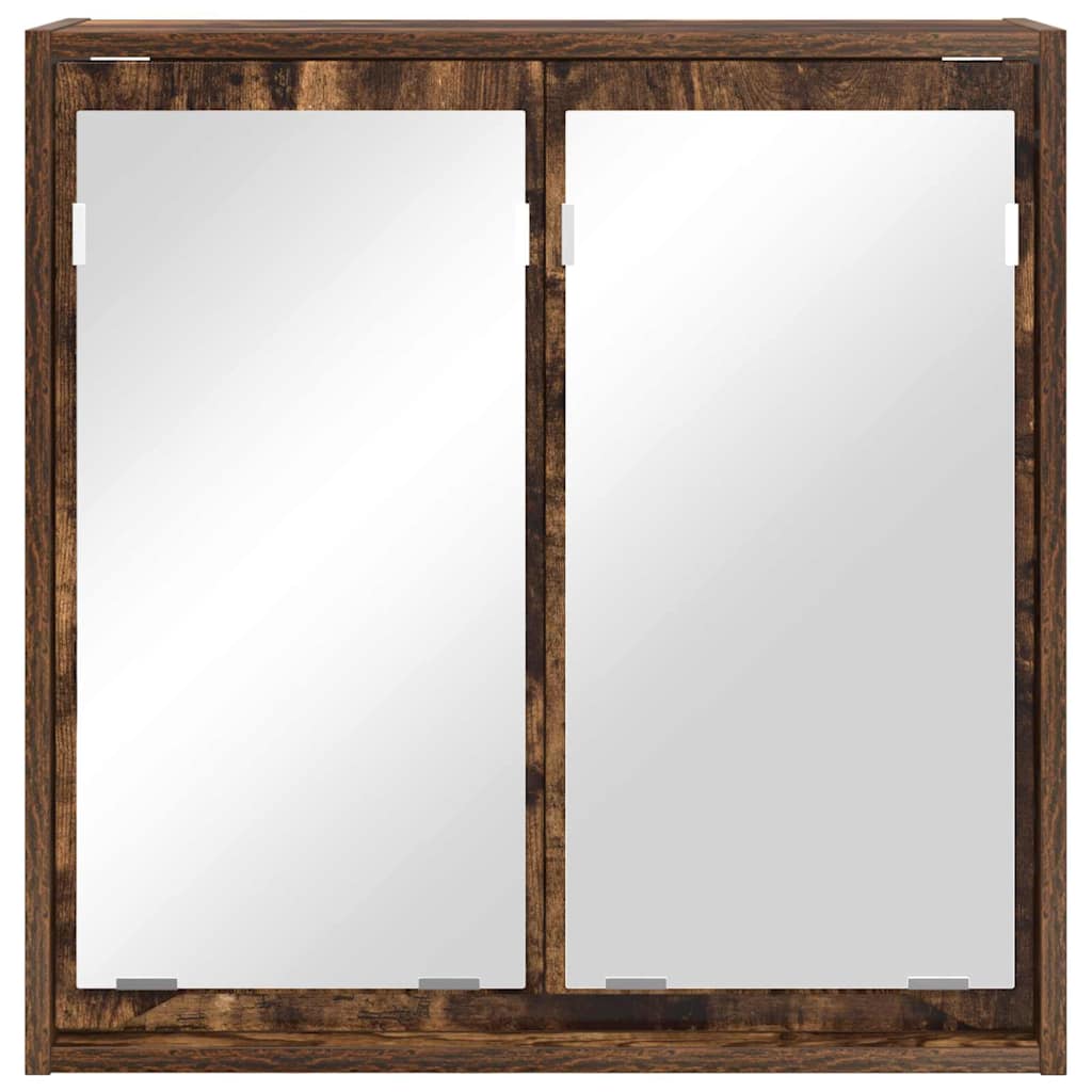 Badezimmerspiegelschrank Geräucherte Eiche 60 x 20 x 60 cm