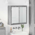 Badezimmerspiegelschrank mit Tür Graues Sonoma 60 x 20 x 60 cm