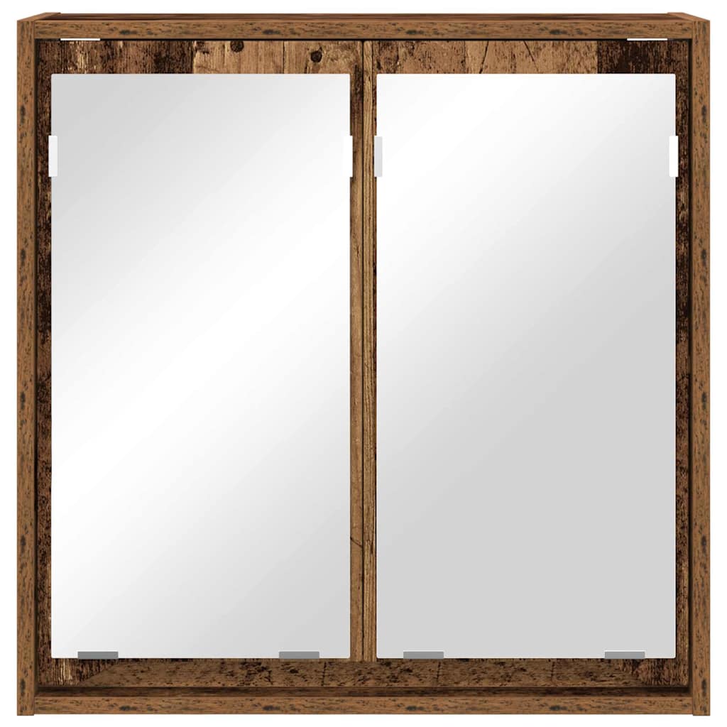 Badezimmerspiegelschrank Altholz 60 x 20 x 60 cm Holzwerkstoff