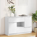Sideboard mit Schubladen Weiß 100 x 30 x 65,6 Holzwerkstoff