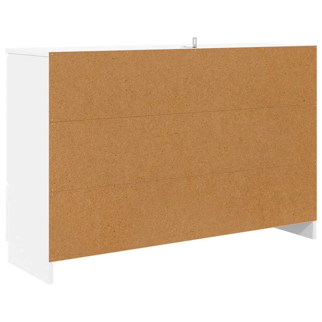 Sideboard mit Schubladen Weiß 100 x 30 x 65,6 Holzwerkstoff