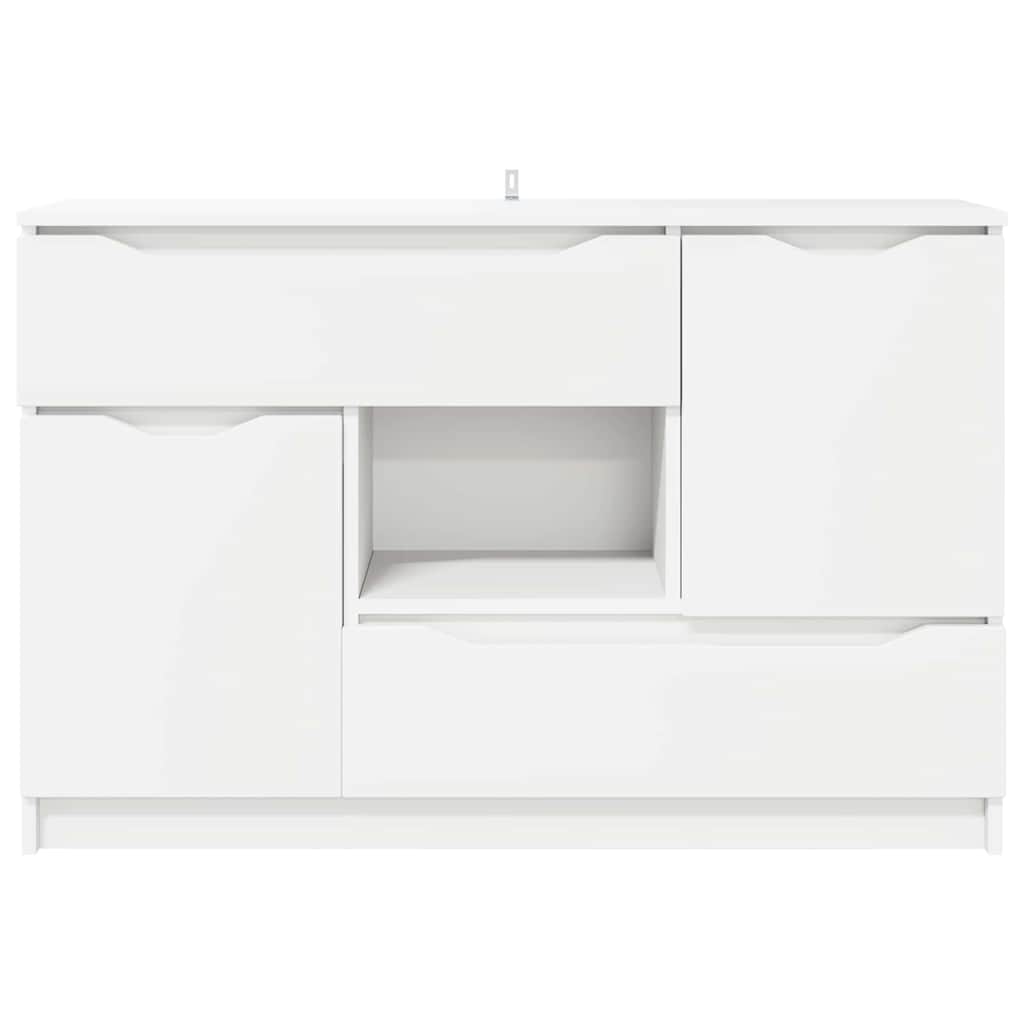 Sideboard mit Schubladen Weiß 100 x 30 x 65,6 Holzwerkstoff