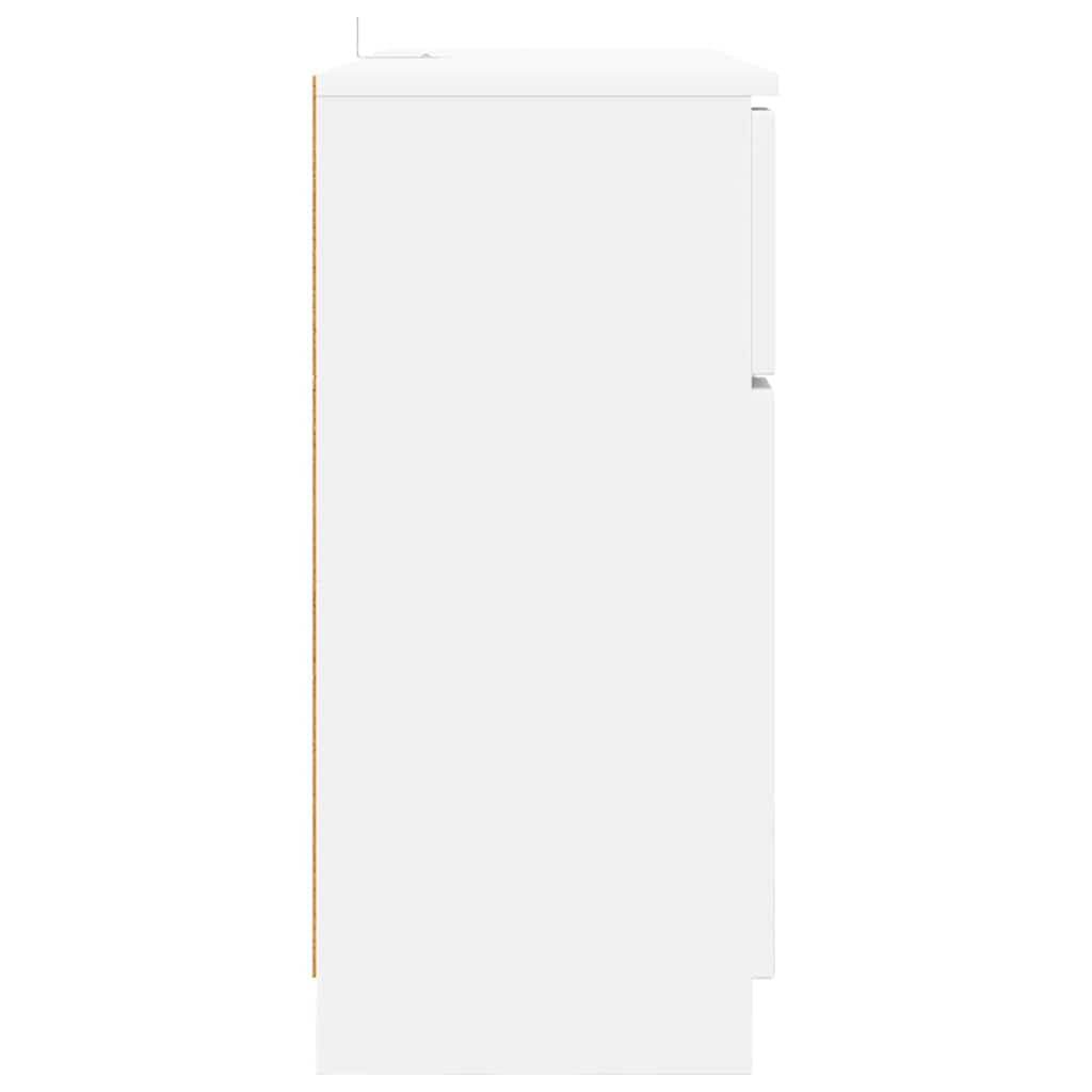 Sideboard mit Schubladen Weiß 100 x 30 x 65,6 Holzwerkstoff