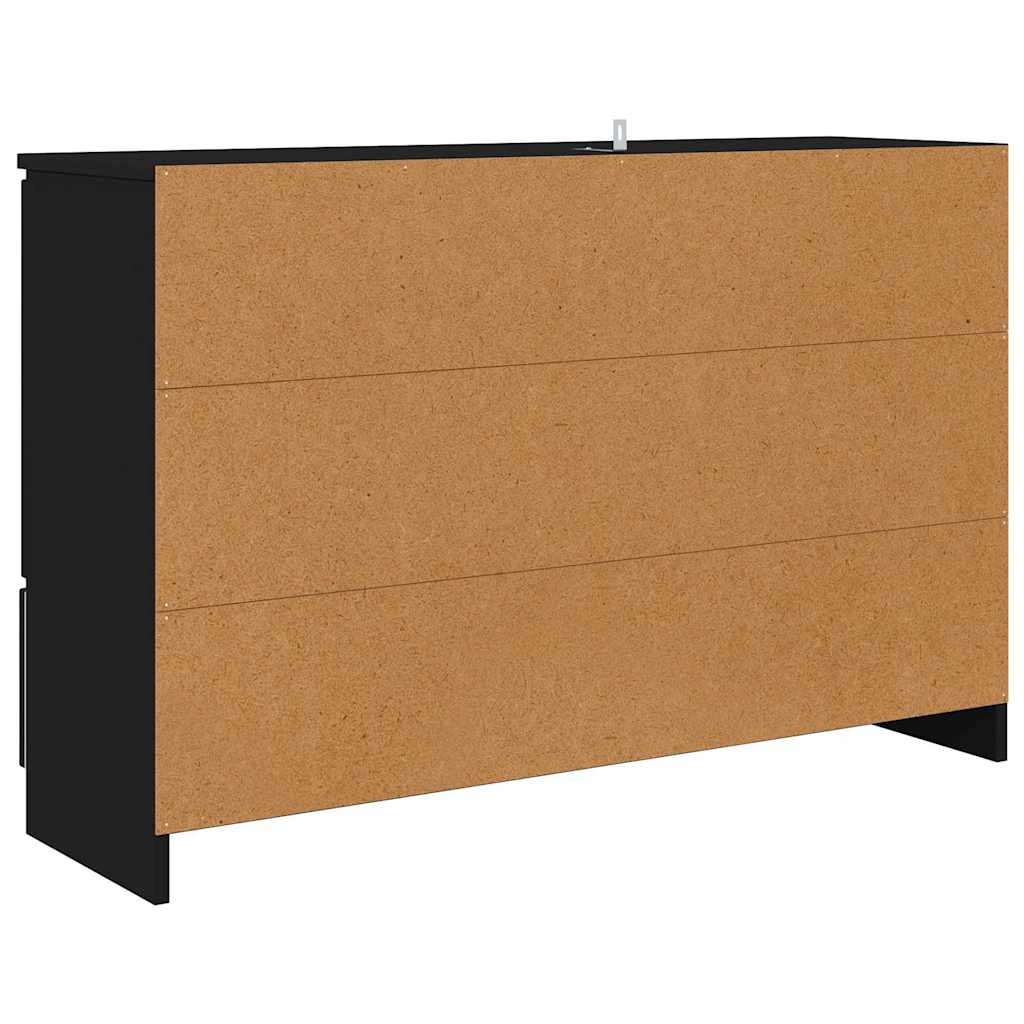 Sideboard mit Schubladen Schwarz 100 x 30 x 65,6 Holzwerkstoff