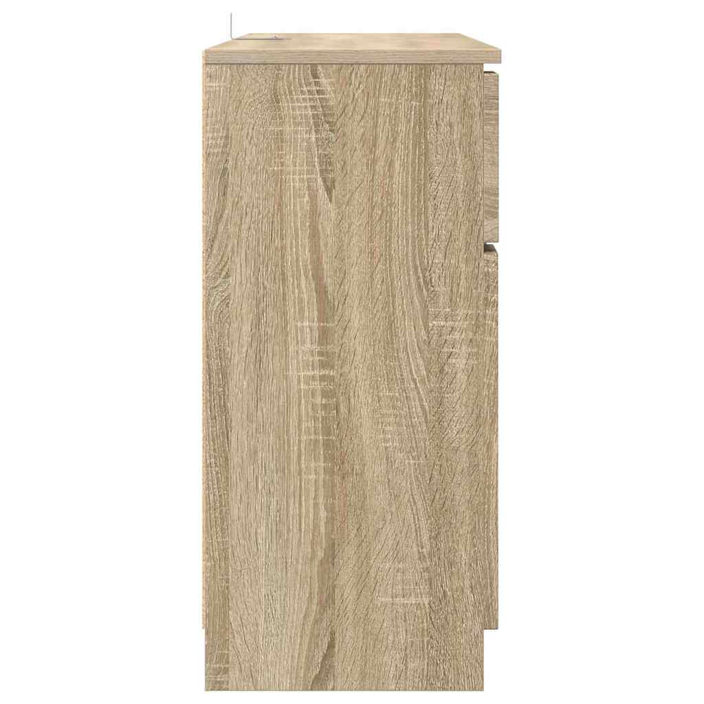 Sideboard Sonoma-Eiche 100 x 30 x 65,6 Holzwerkstoff