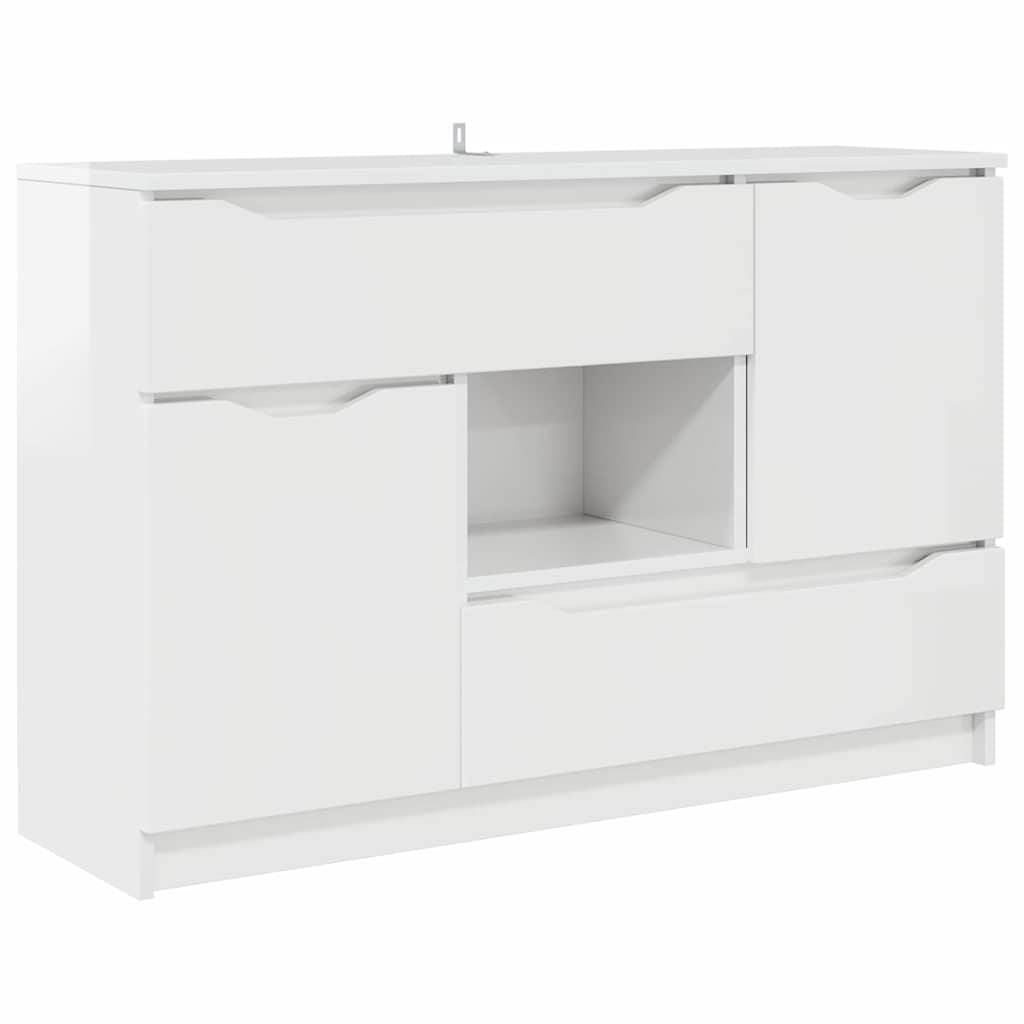Sideboard Hochglanz Weiß 100 x 30 x 65,6 Holzwerkstoff