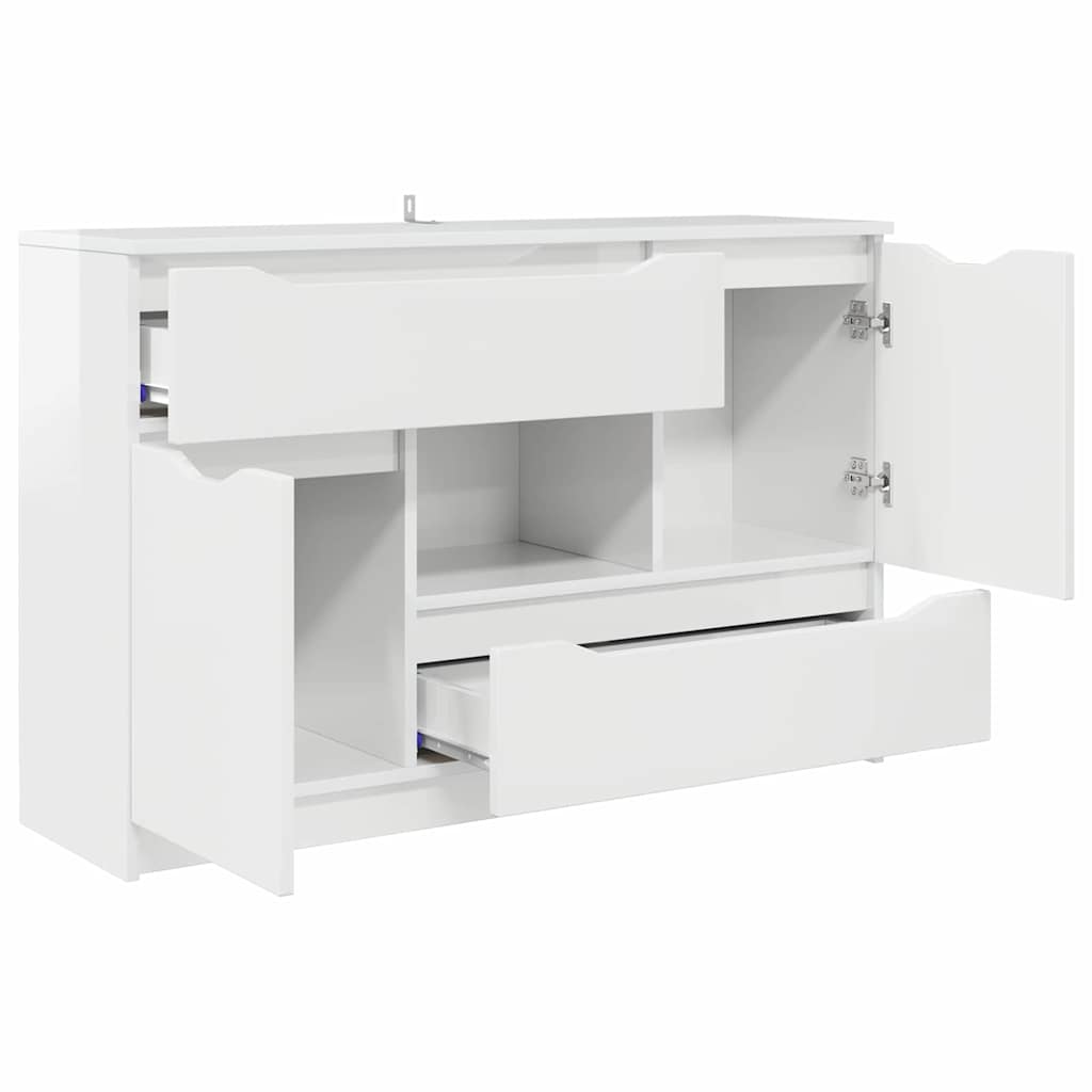 Sideboard Hochglanz Weiß 100 x 30 x 65,6 Holzwerkstoff