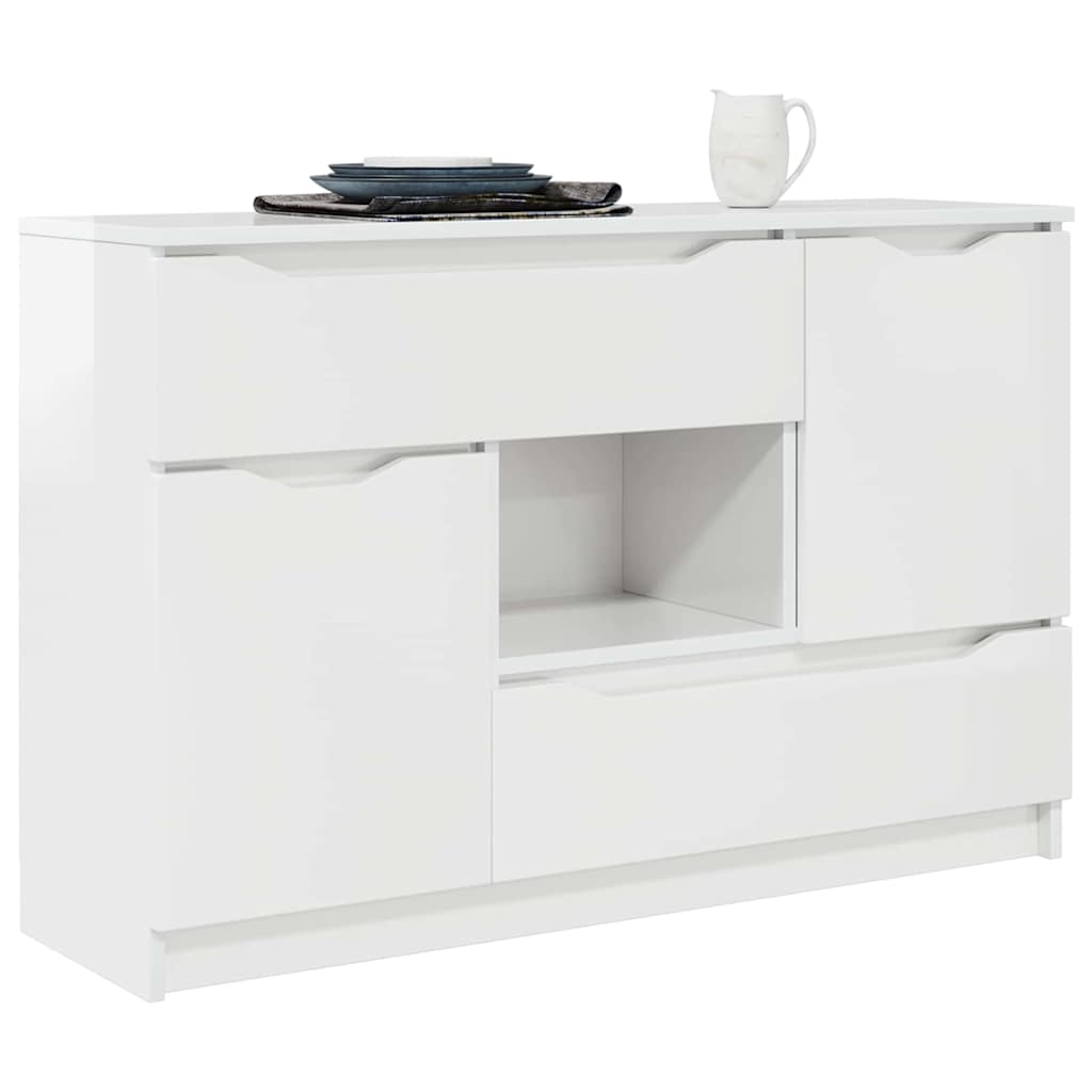 Sideboard Hochglanz Weiß 100 x 30 x 65,6 Holzwerkstoff