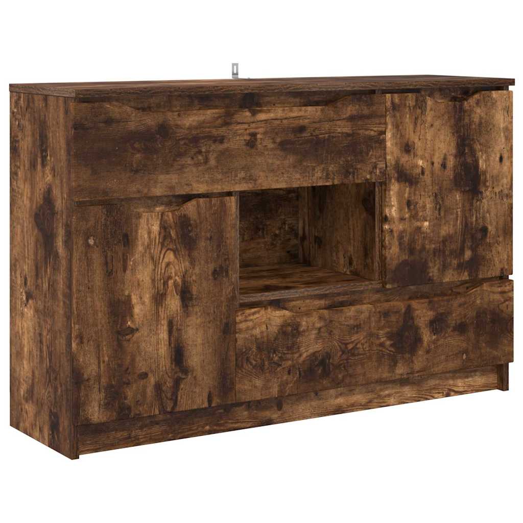 Sideboard Geräucherte Eiche 100 x 30 x 65,6 Holzwerkstoff