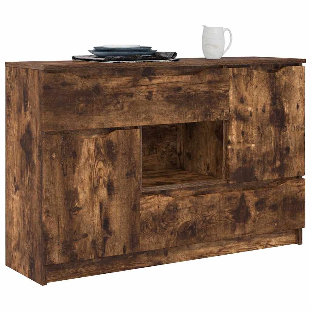 Sideboard Geräucherte Eiche 100 x 30 x 65,6 Holzwerkstoff