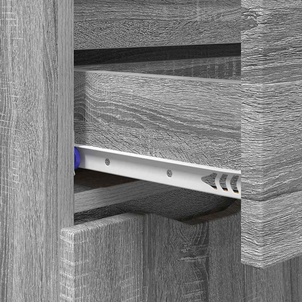 Sideboard Graues Sonoma 100 x 30 x 65,6 Holzwerkstoff
