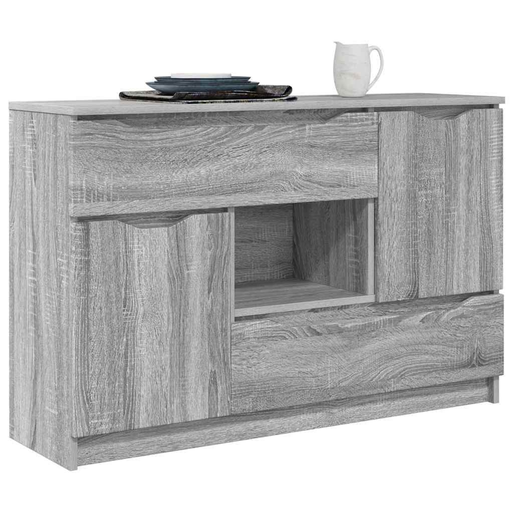 Sideboard Graues Sonoma 100 x 30 x 65,6 Holzwerkstoff