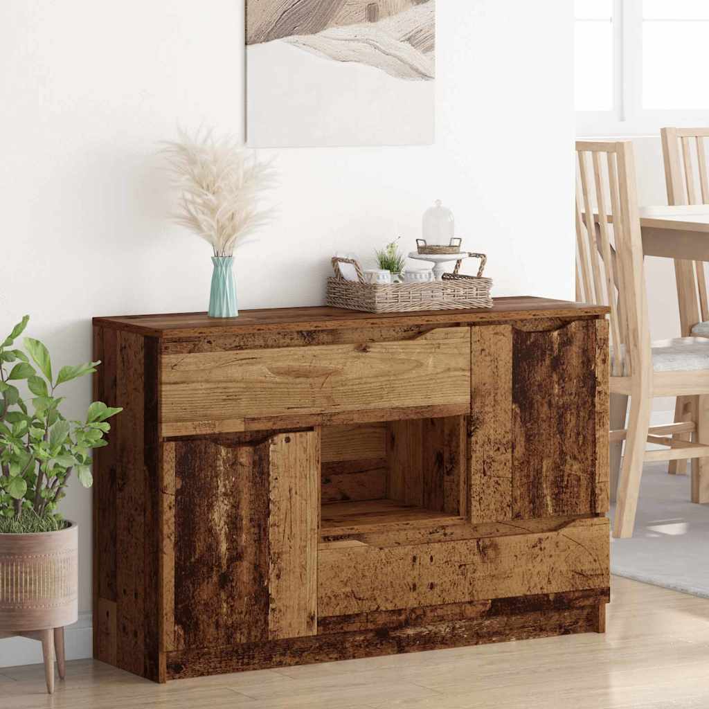 Sideboard mit Schubladen Altholz 100 x 30 x 65,6 Holzwerkstoff