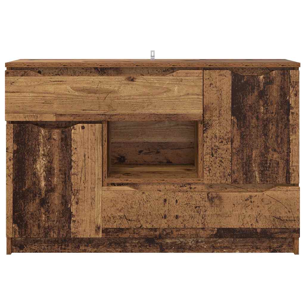 Sideboard mit Schubladen Altholz 100 x 30 x 65,6 Holzwerkstoff