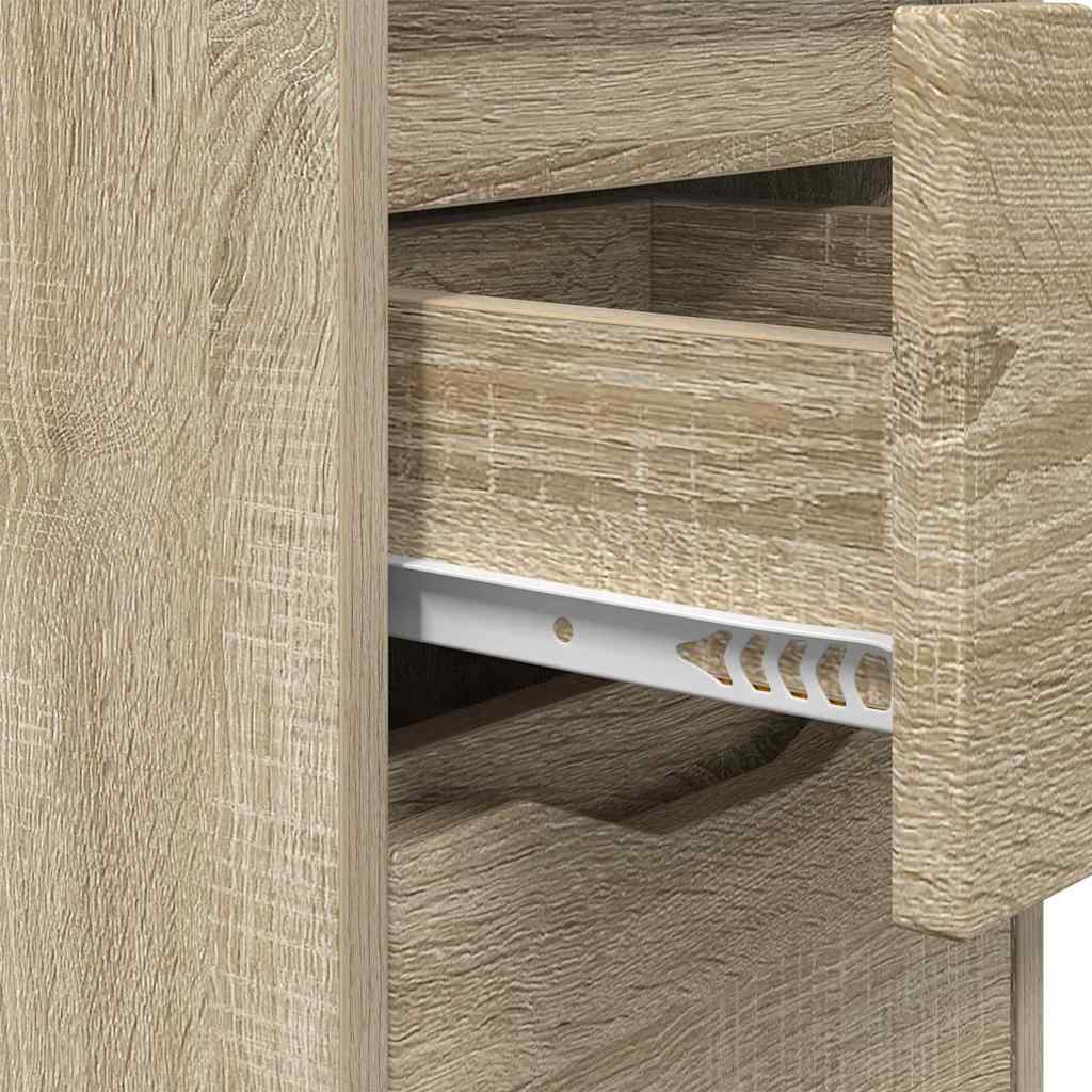 Nachttische 2 pcs Sonoma-Eiche 30,5 x 30 x 43 cm Holzwerkstoff