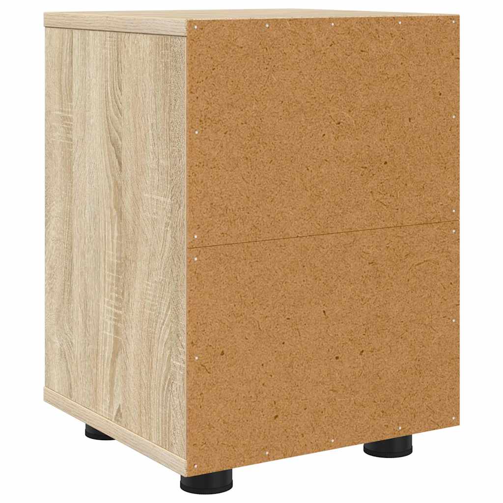 Nachttische 2 pcs Sonoma-Eiche 30,5 x 30 x 43 cm Holzwerkstoff