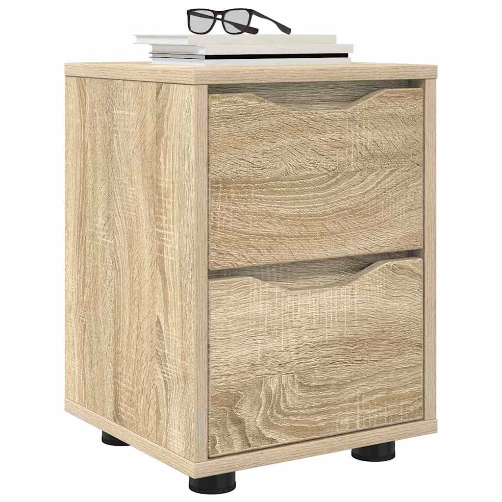 Nachttische 2 pcs Sonoma-Eiche 30,5 x 30 x 43 cm Holzwerkstoff